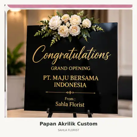 Papan Bunga Akrilik Tidore Kepulauan